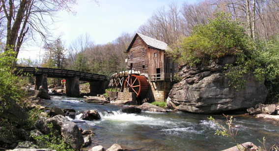 Image of a water wheel.